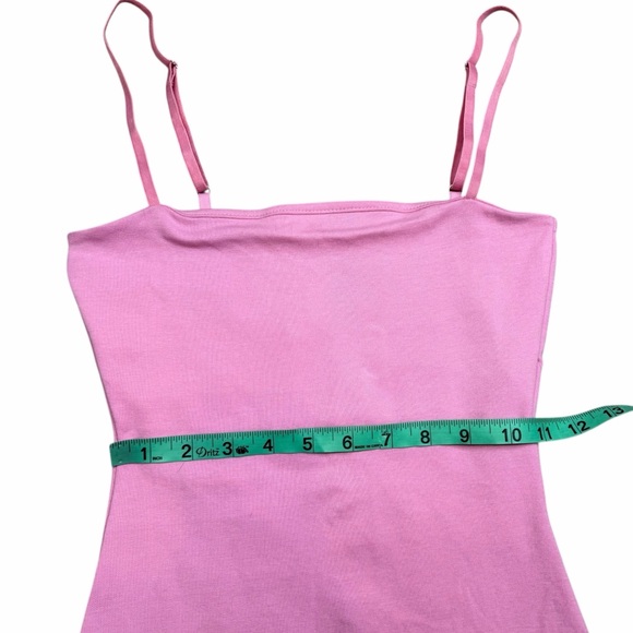 NWT Zara Barbie Pink Square Neck Adjustable Spaghetti Strap Mini Dress - Small - Picture 14 of 16